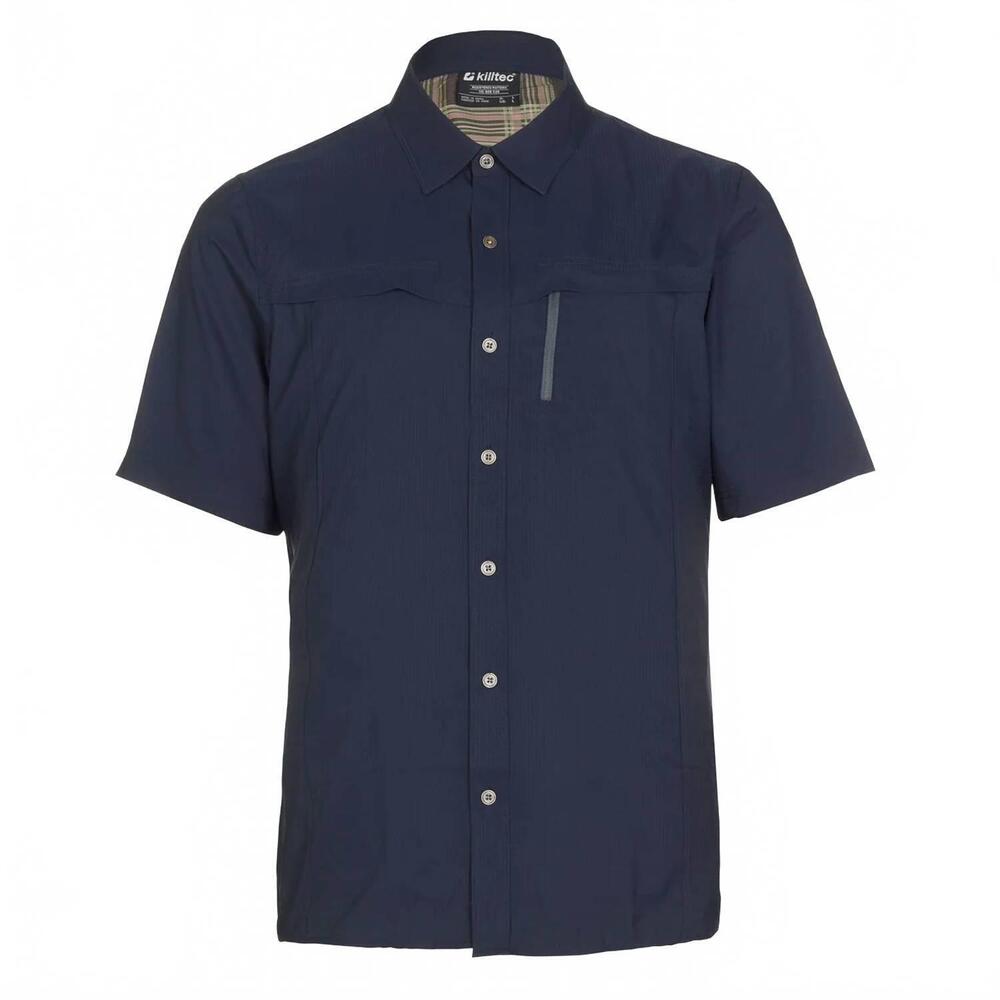 NEW KILLTEC men's sjon short sleeve shirt in navy blue